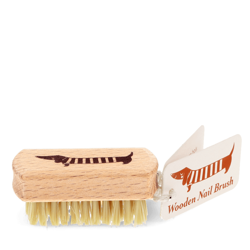 Rex London Mini Wooden Nail Brush - Sausage Dog