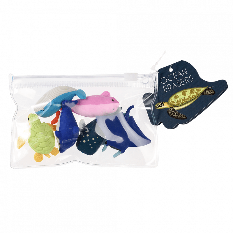 Rex London Ocean Animal Erasers (set Of 6)