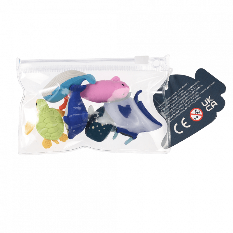 Rex London Ocean Animal Erasers (set Of 6)