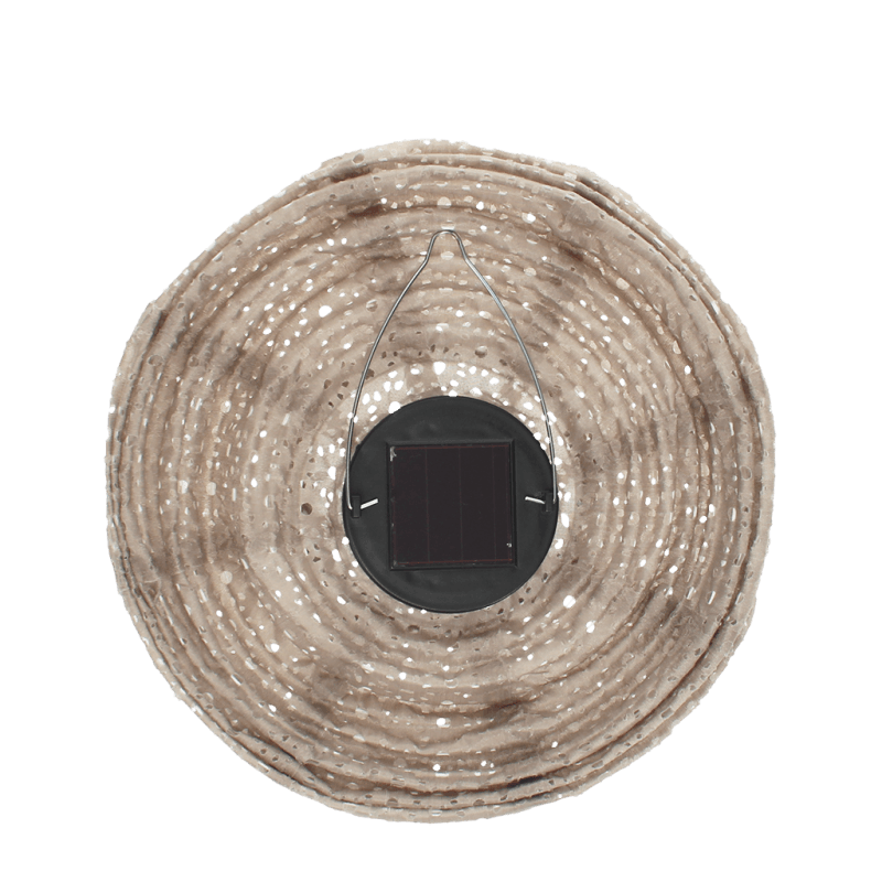 Rex London Outdoor Solar Pendant Lantern - Mink Grey