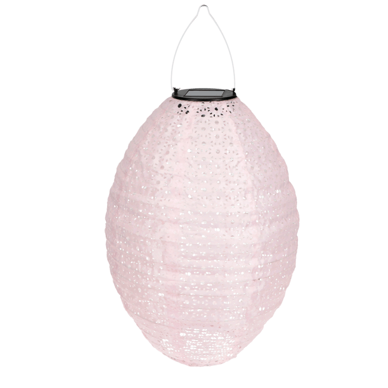 Rex London Outdoor Solar Pendant Lantern - Soft Pink