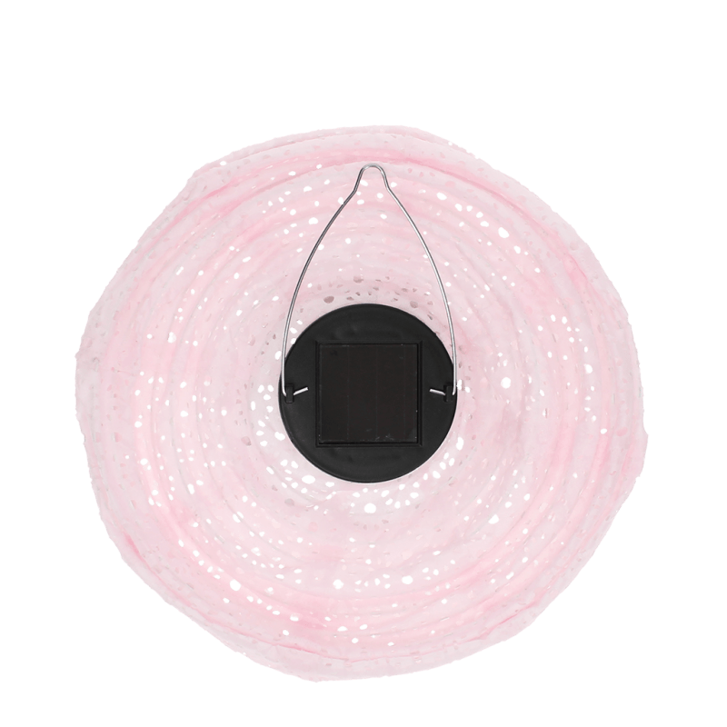 Rex London Outdoor Solar Pendant Lantern - Soft Pink