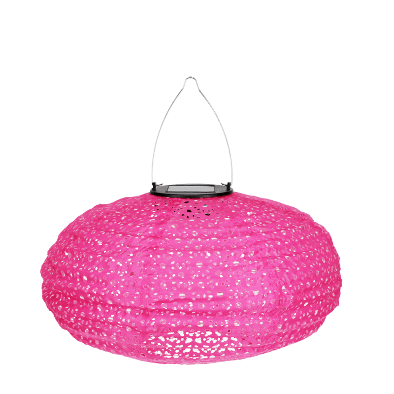 Rex London Outdoor Solar UFO Lantern - Fuchsia