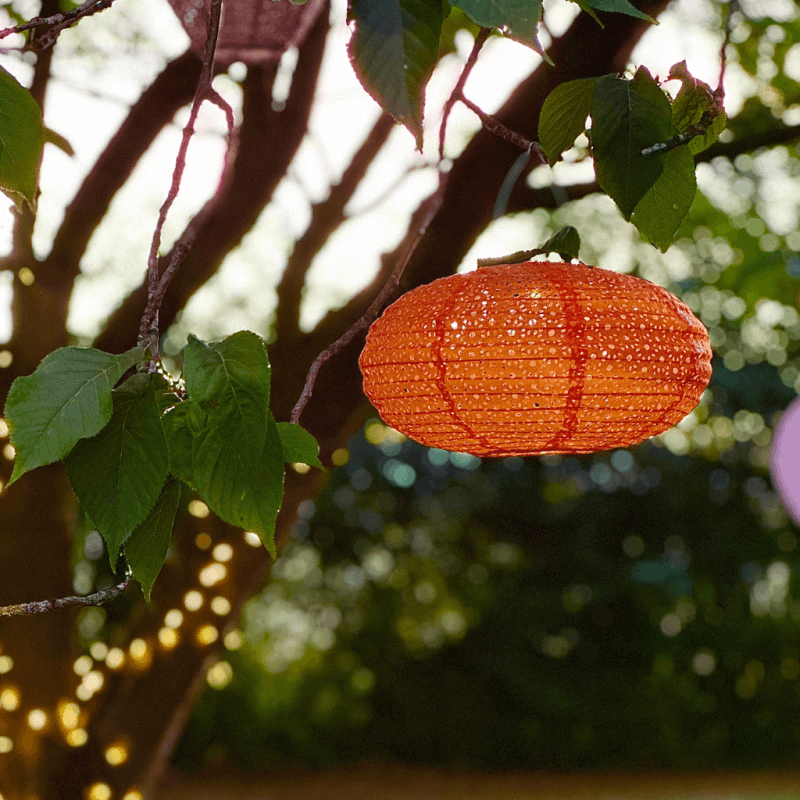 Rex London Outdoor Solar UFO Lantern - Orange