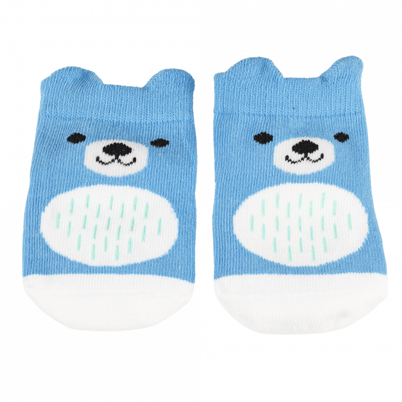 Rex London Pair Of Baby Socks - Bruno The Bear