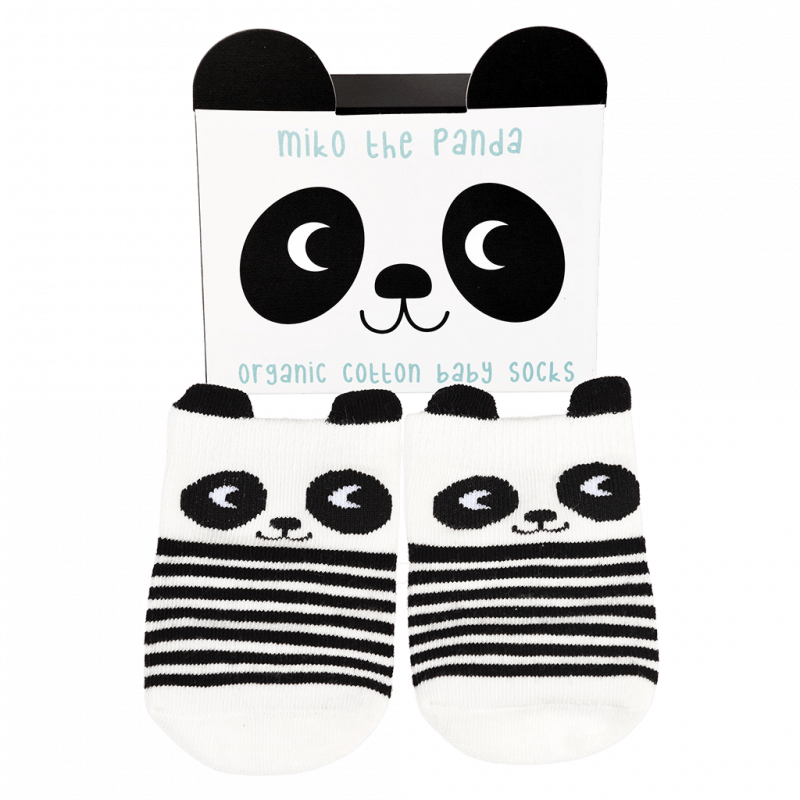 Rex London Pair Of Baby Socks - Miko The Panda