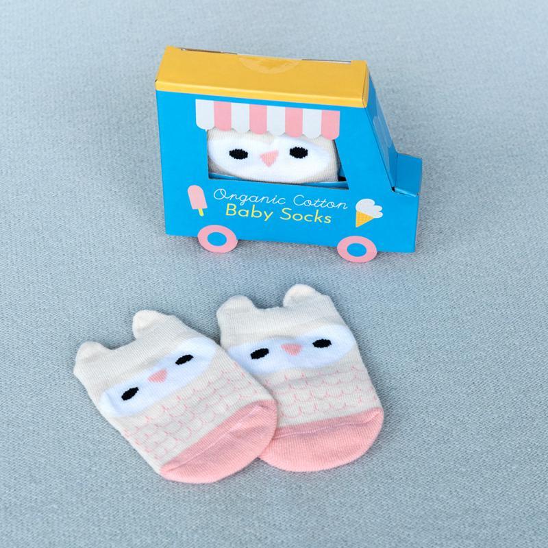 rex london Pair of baby socks - Pink owl