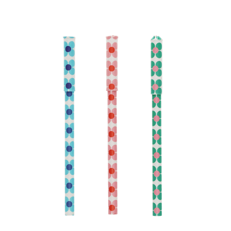 Rex London Paper Ballpoint Pens (set Of 3) - Daisy