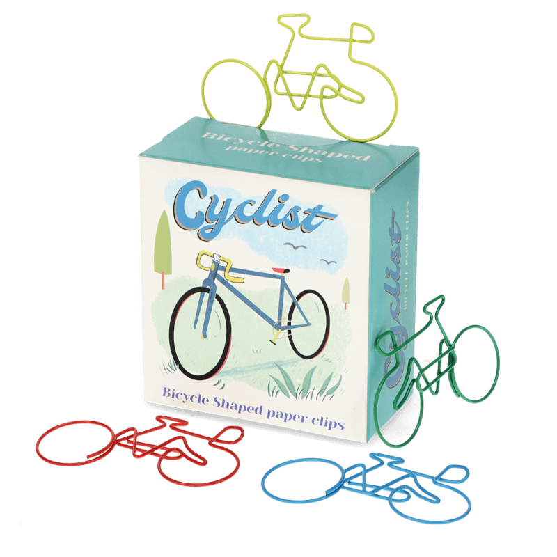 Rex London Paper Clips (box Of 20) - Cyclist