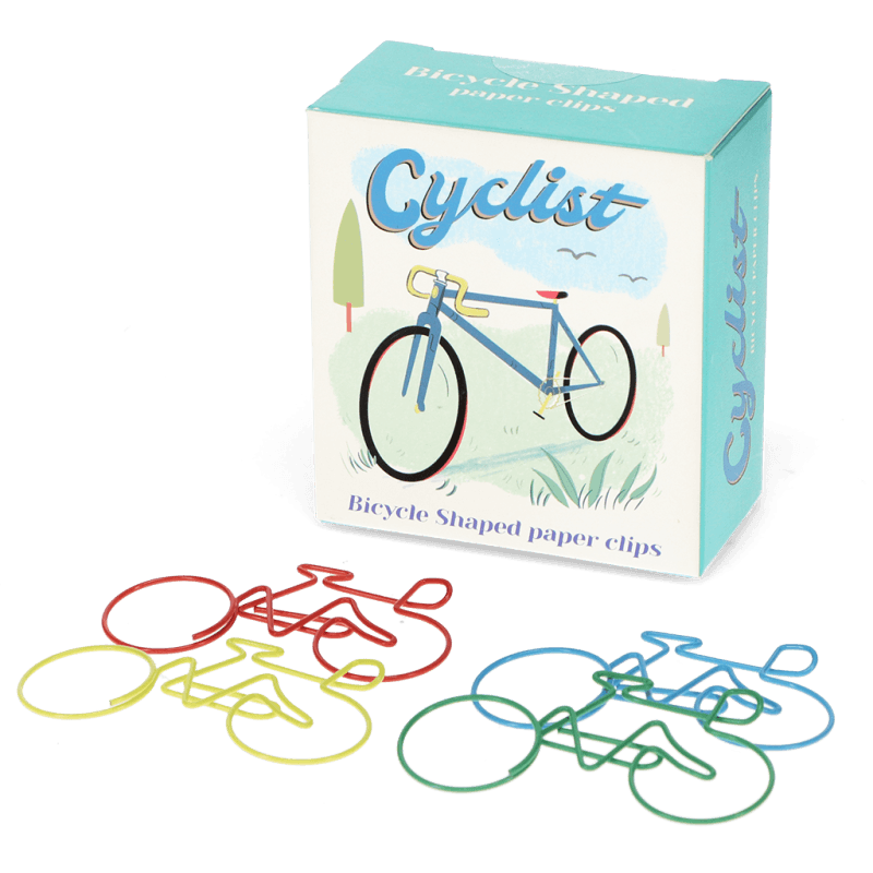 Rex London Paper Clips (box Of 20) - Cyclist