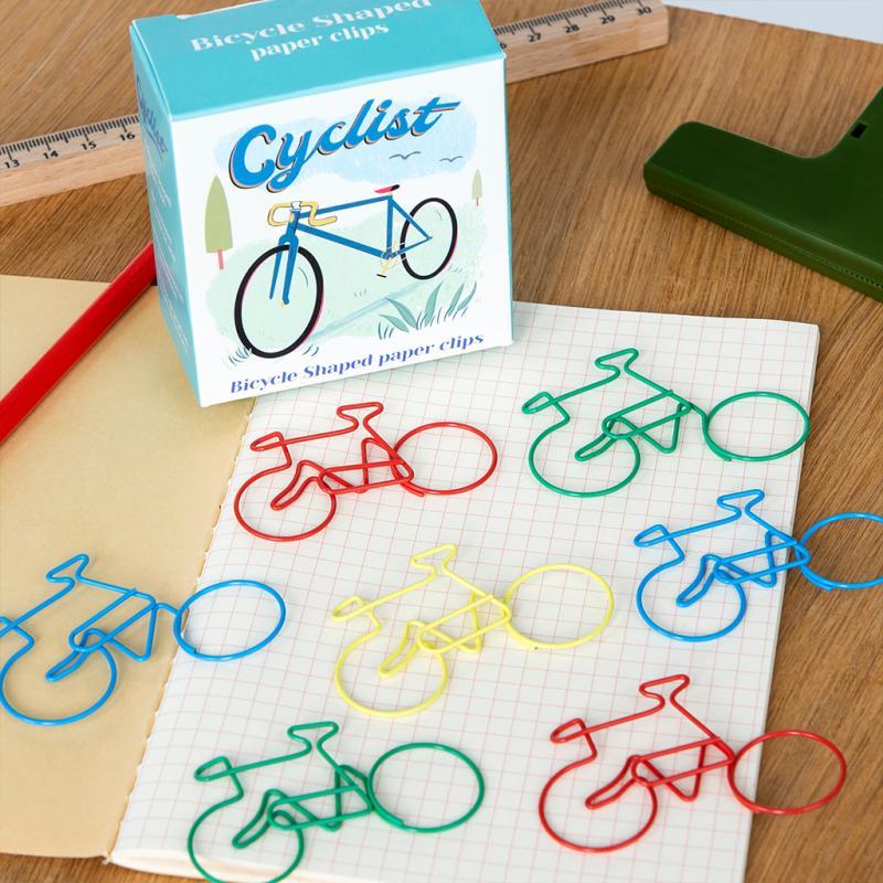 rex london Paper clips (box of 20) - Cyclist