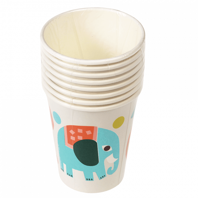 Rex London Paper Cups (pack Of 8) - Wild Wonders