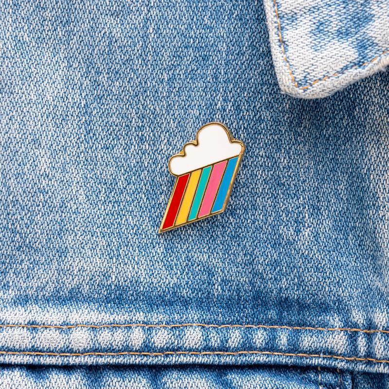 rex london Pin badge - Cloud burst