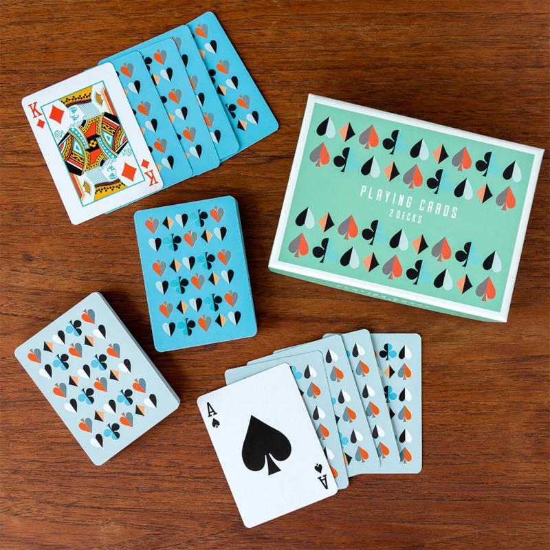 rex london Playing cards in a box - Two decks