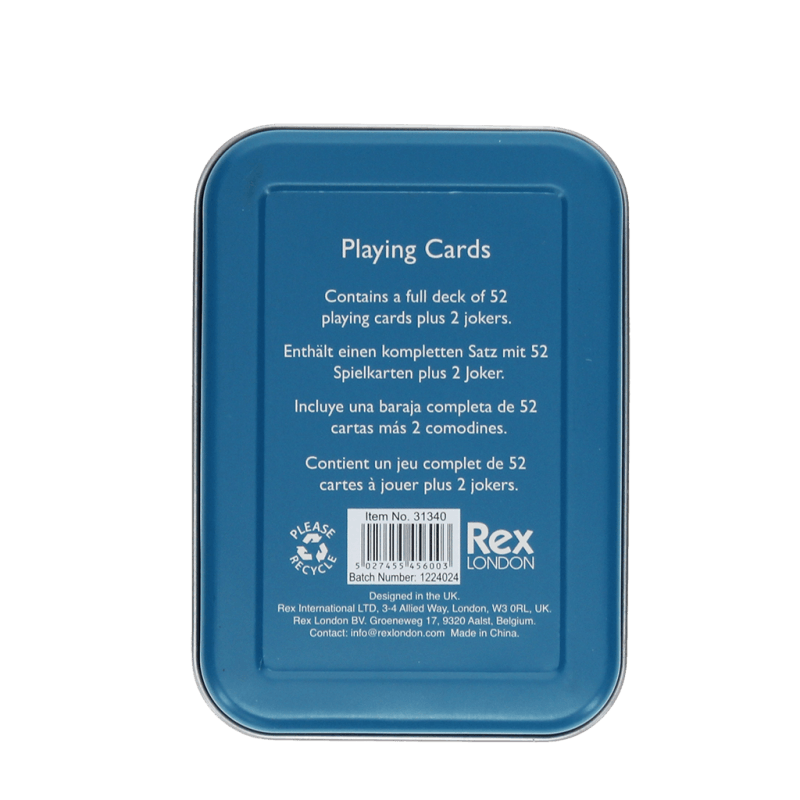 Rex London Playing Cards In A Tin - Cerveza Española