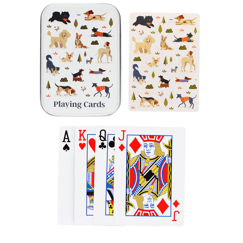 Rex London Playing Cards In A Tin - Dog Park