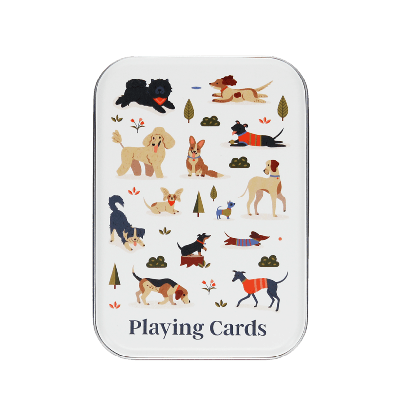 Rex London Playing Cards In A Tin - Dog Park