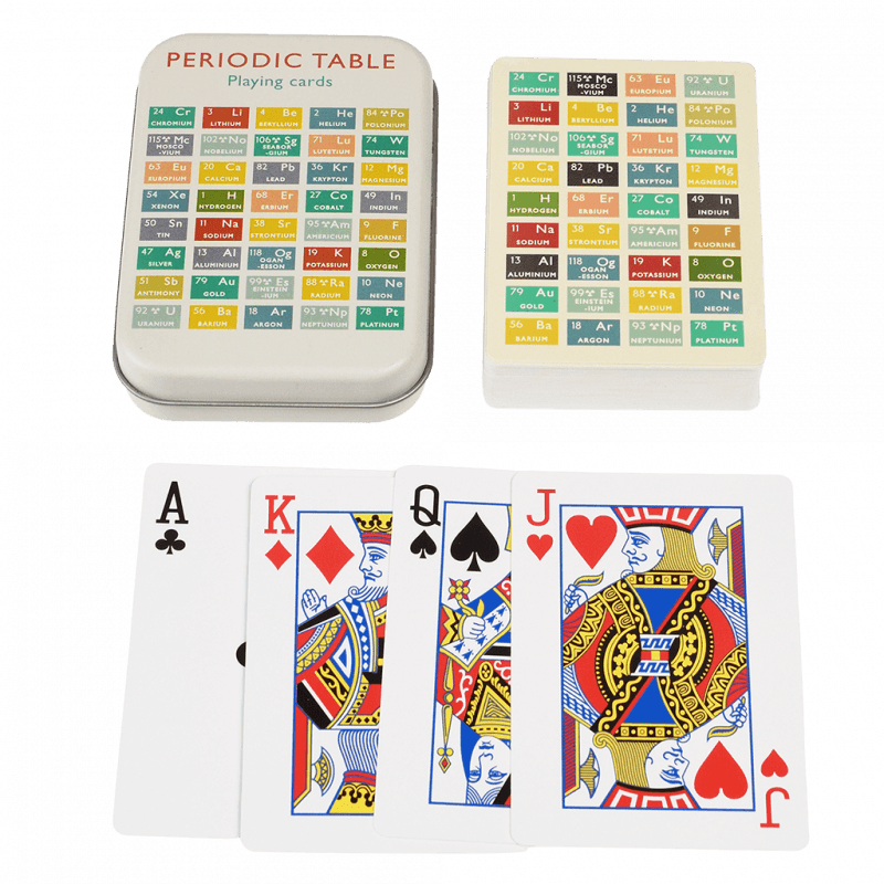 Rex London Playing Cards In A Tin - Periodic Table