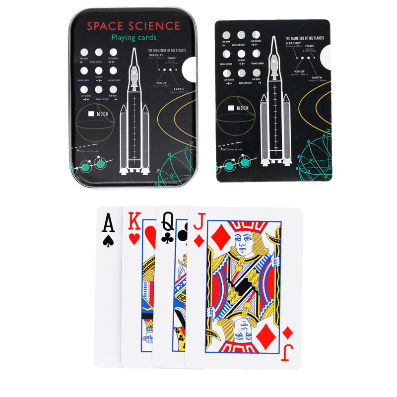 Rex London Playing Cards In A Tin - Space