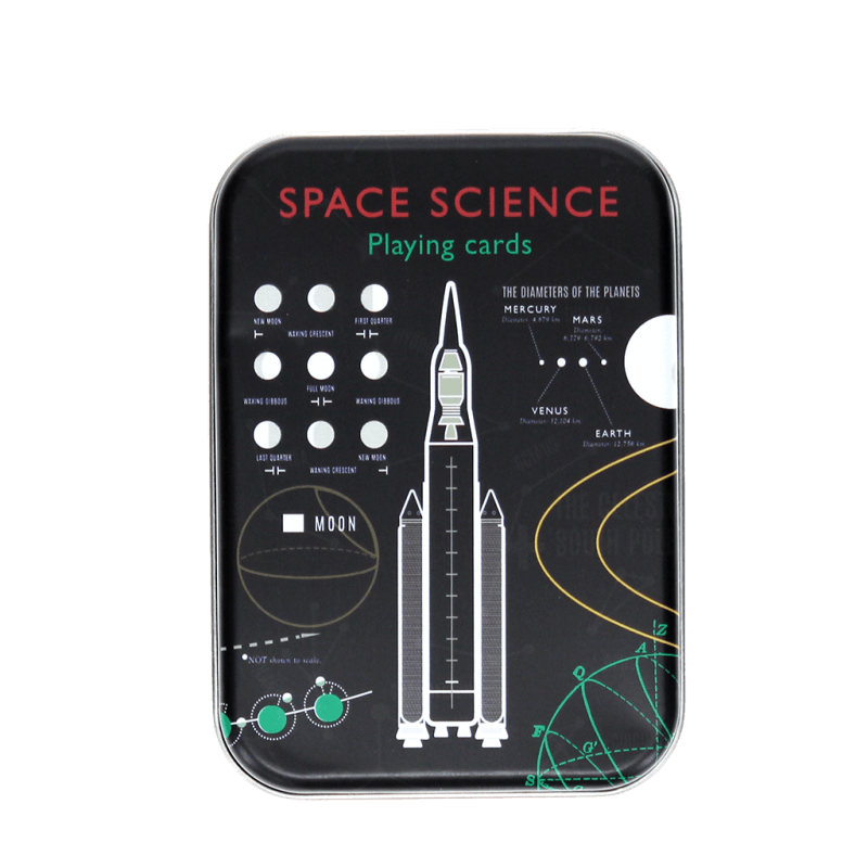 Rex London Playing Cards In A Tin - Space