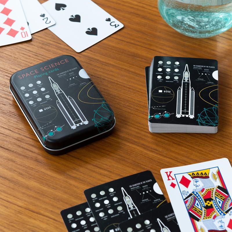 rex london Playing cards in a tin - Space