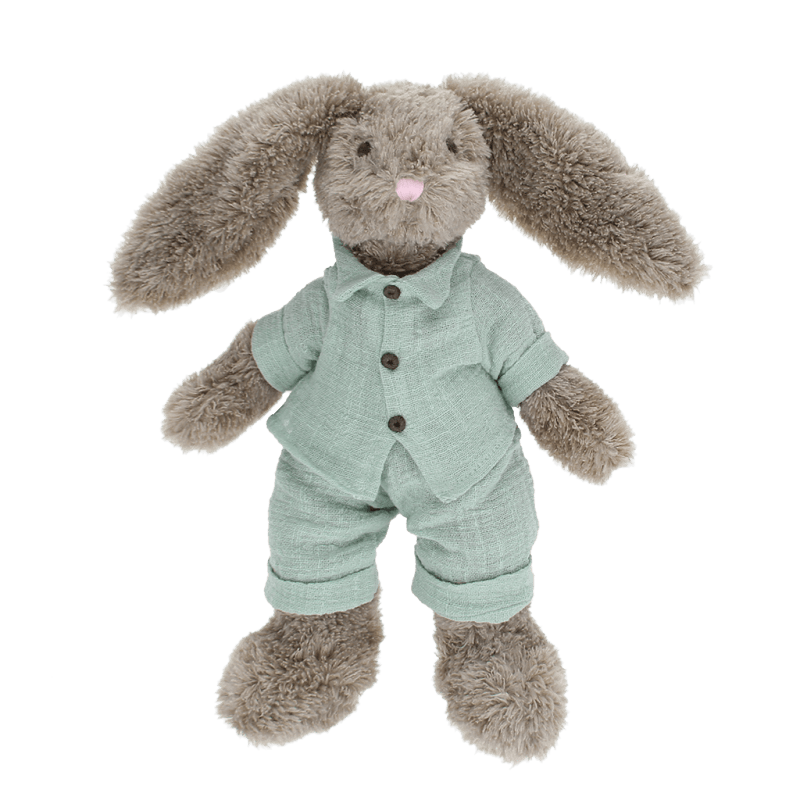 Rex London Plush Toy - Bunny In A Blue Outfit