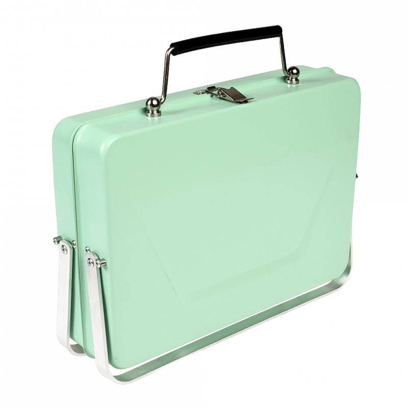 Rex London Portable Suitcase BBQ - Pistachio Green