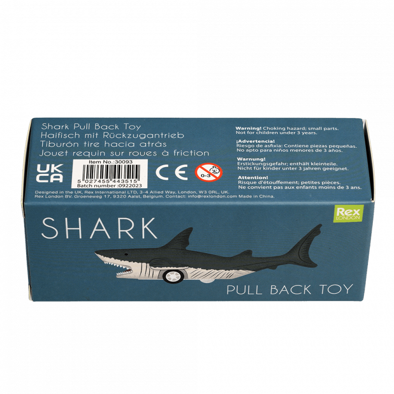 Rex London Pull Back Toy - Shark