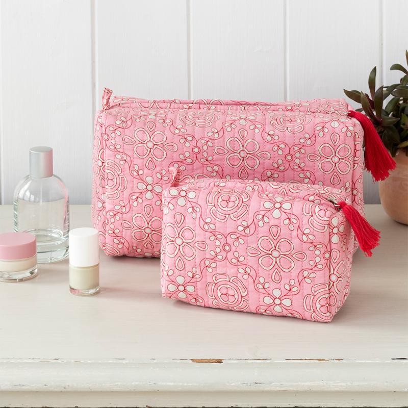 Rex London Quilted Makeup Bag - Anushka