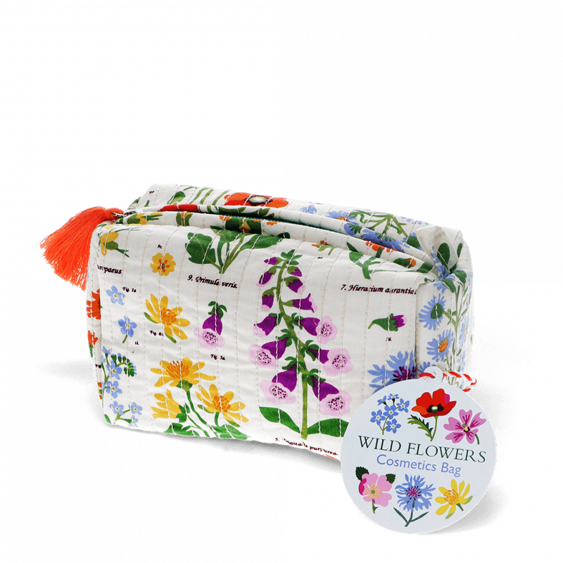 Rex London Quilted Makeup Bag - Wild Flowers