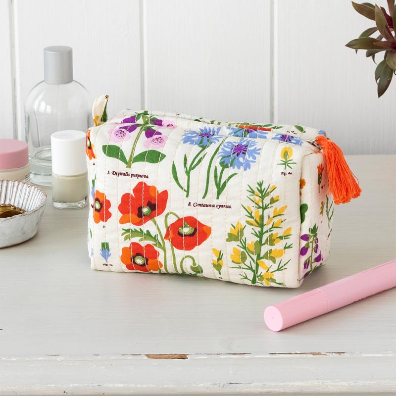 rex london Quilted makeup bag - Wild Flowers