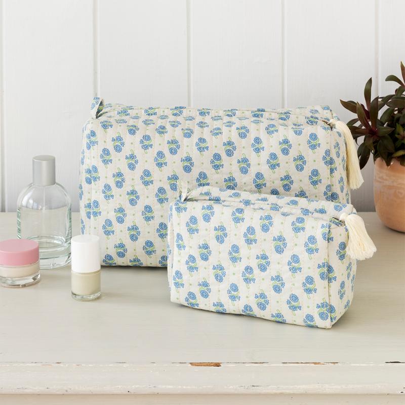 Rex London Quilted Wash Bag - Cornflower