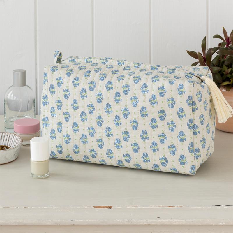 rex london Quilted wash bag - Cornflower