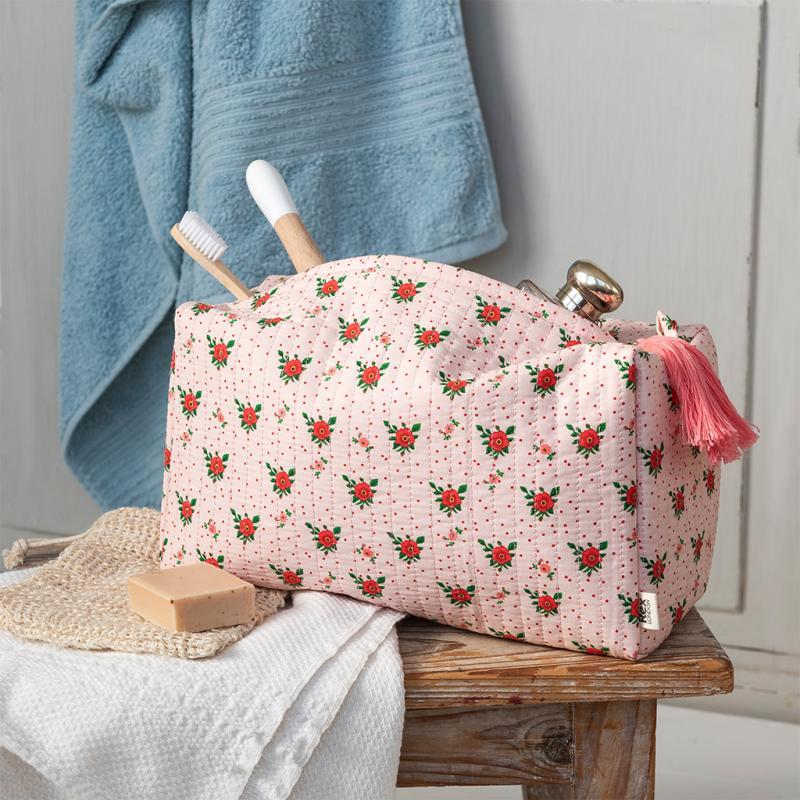 rex london Quilted wash bag - French Rose
