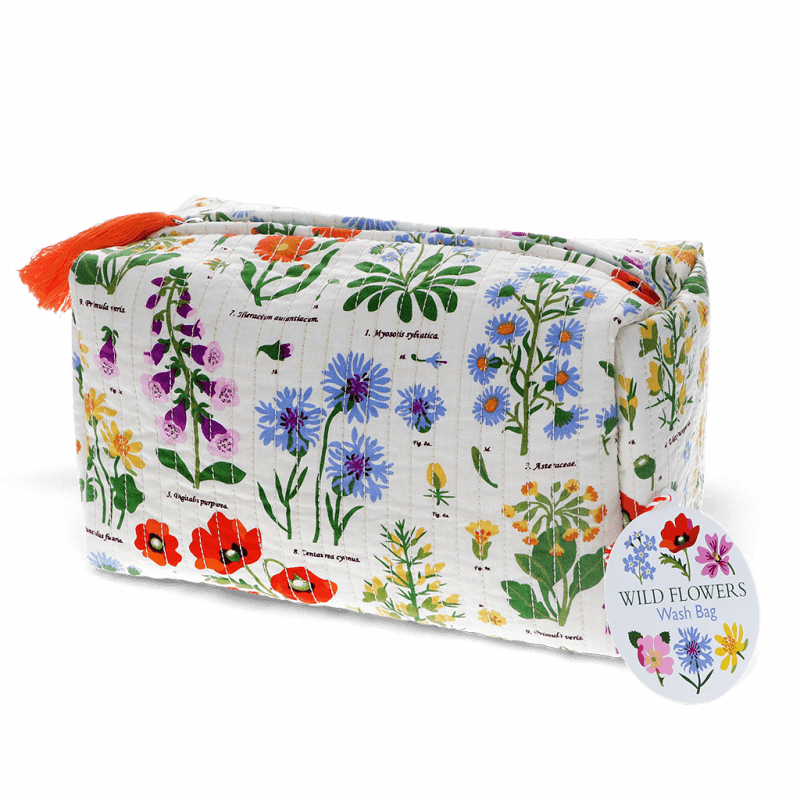Rex London Quilted Wash Bag - Wild Flowers