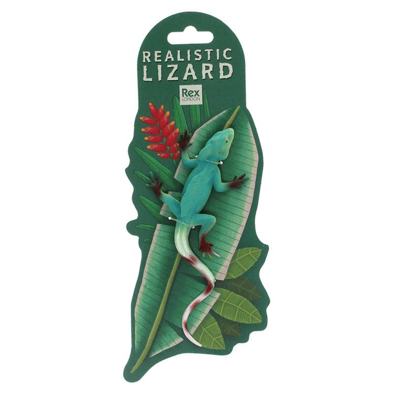 Rex London Realistic Double Crown Lizard Toy