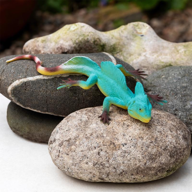 rex london Realistic double crown lizard toy