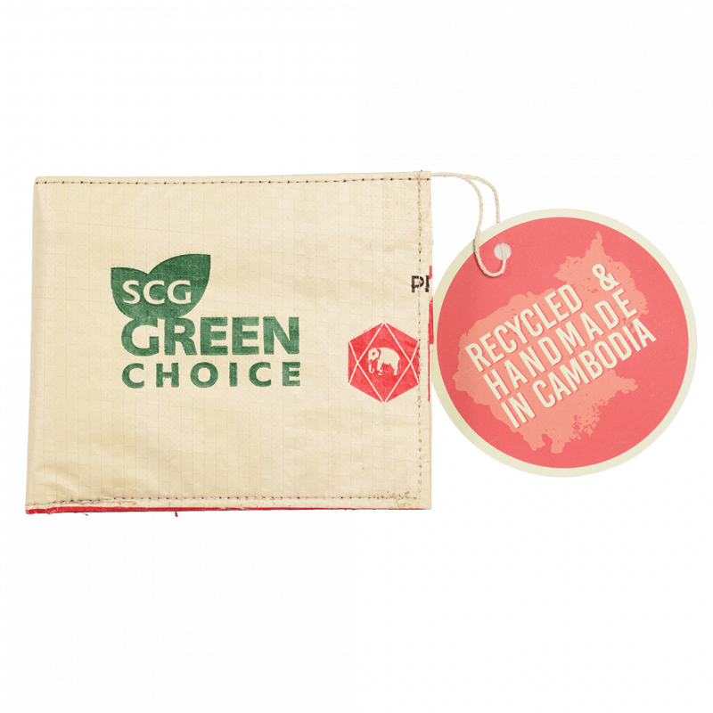 Rex London Recycled Cement Bag Bifold Wallet