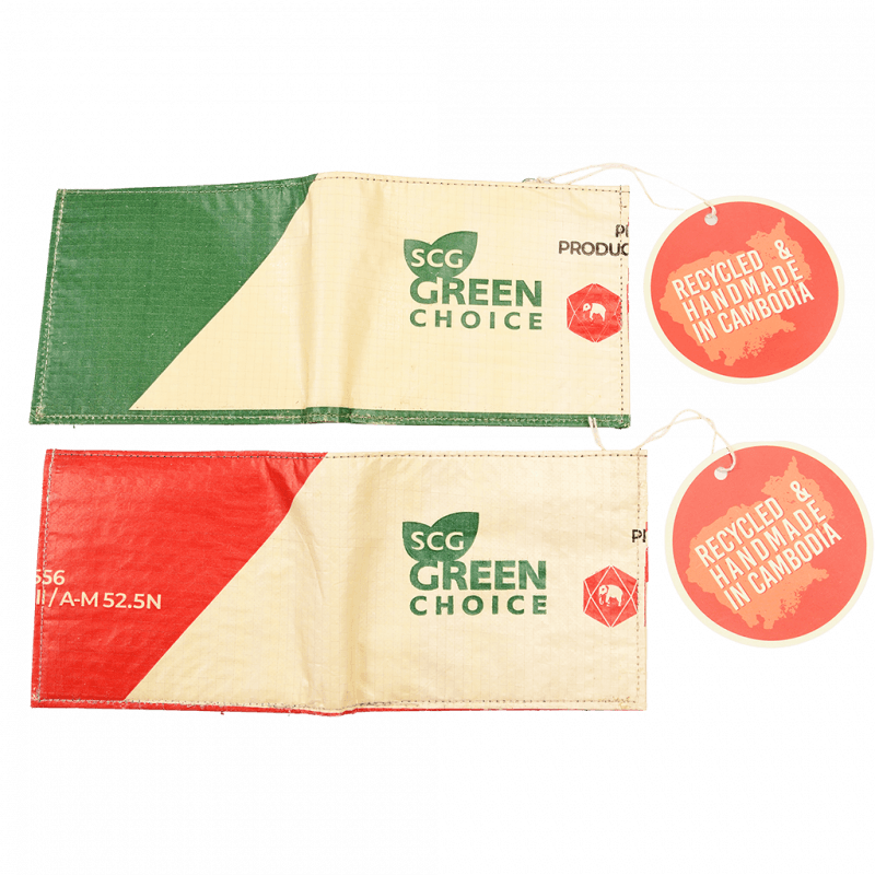 Rex London Recycled Cement Bag Bifold Wallet