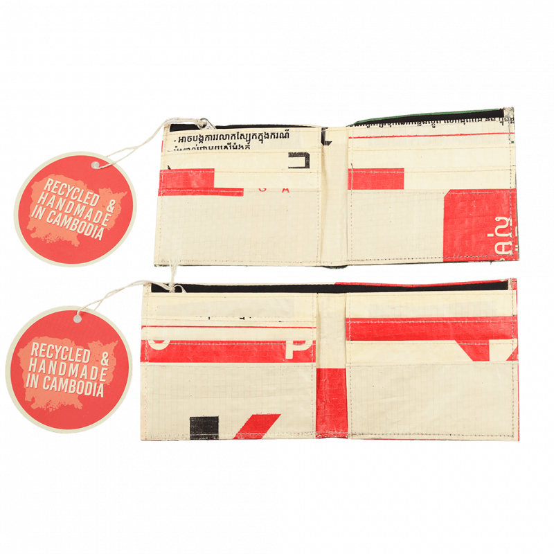 Rex London Recycled Cement Bag Bifold Wallet