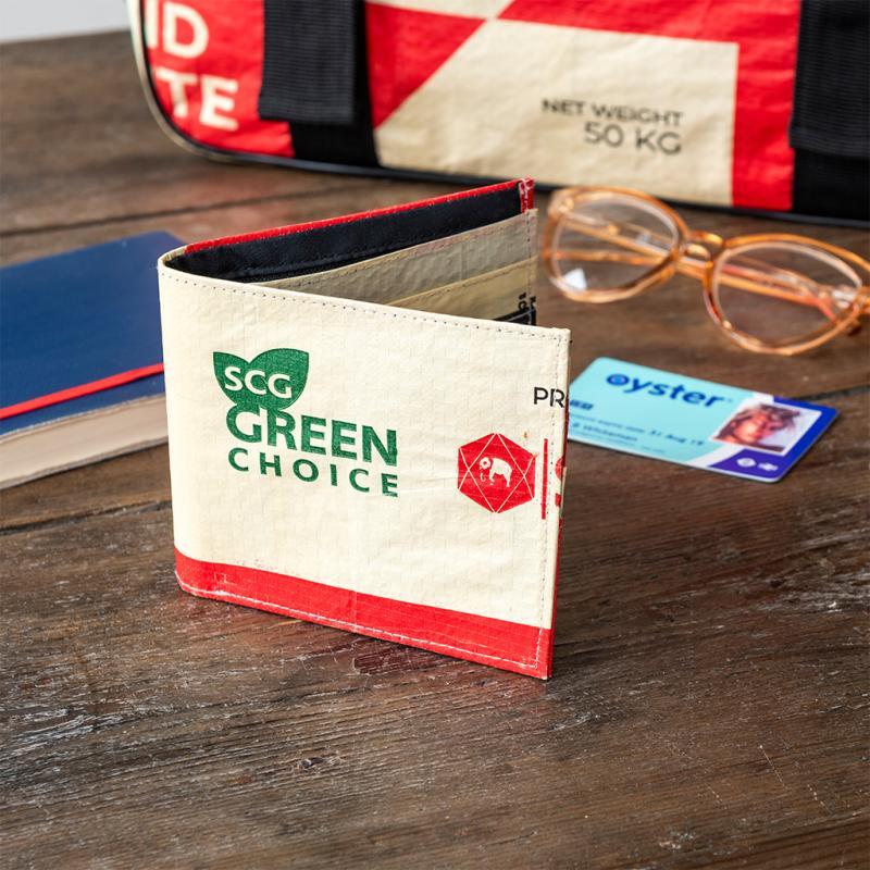 rex london Recycled cement bag bifold wallet