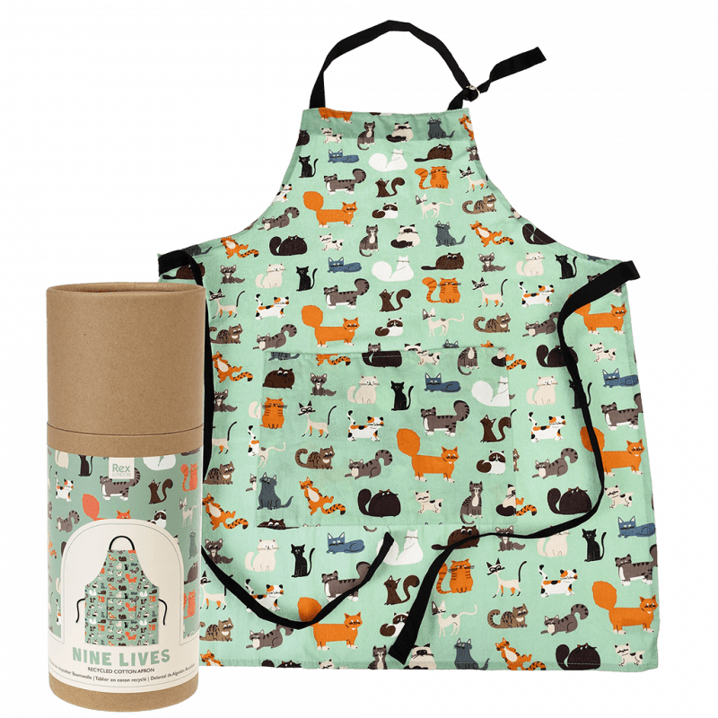 Rex London Recycled Cotton Apron - Nine Lives