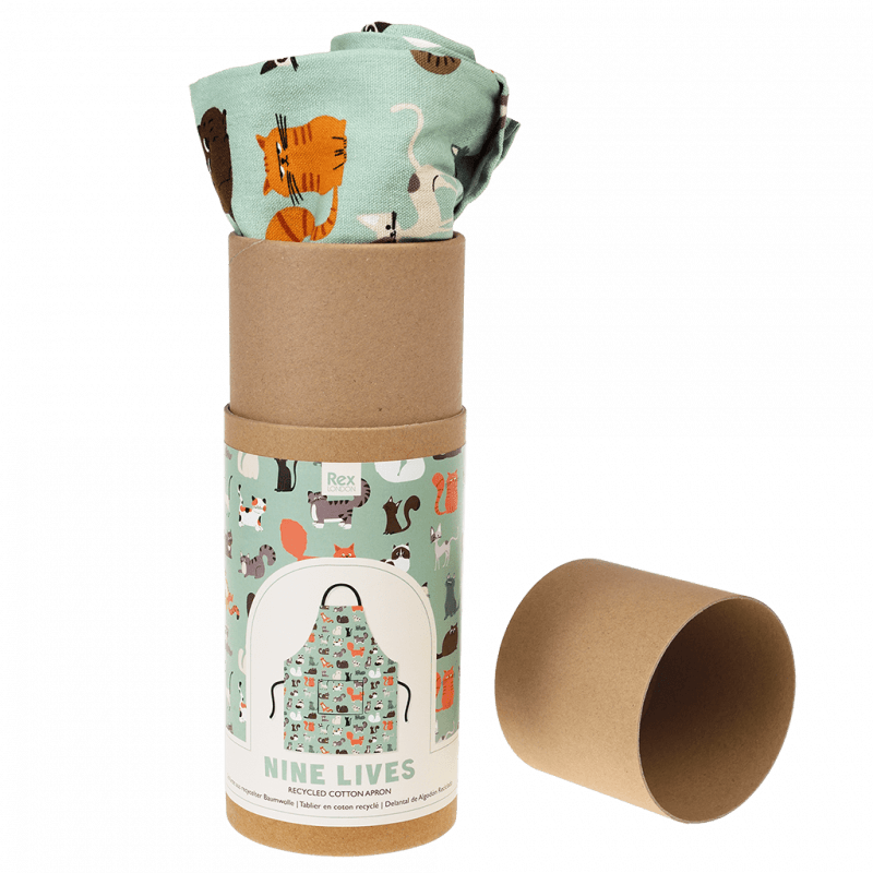 Rex London Recycled Cotton Apron - Nine Lives