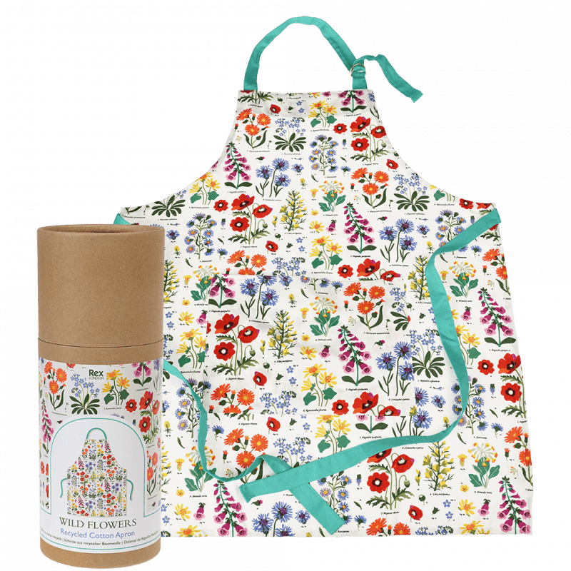 Rex London Recycled Cotton Apron - Wild Flowers