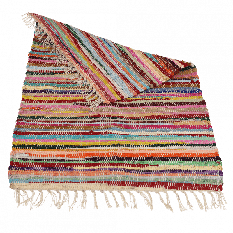 Rex London Recycled Rag Rug (90 X 60 Cm)