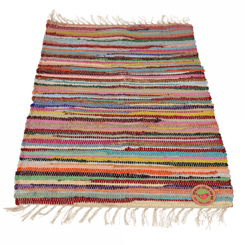 Rex London Recycled Rag Rug (90 X 60 Cm)