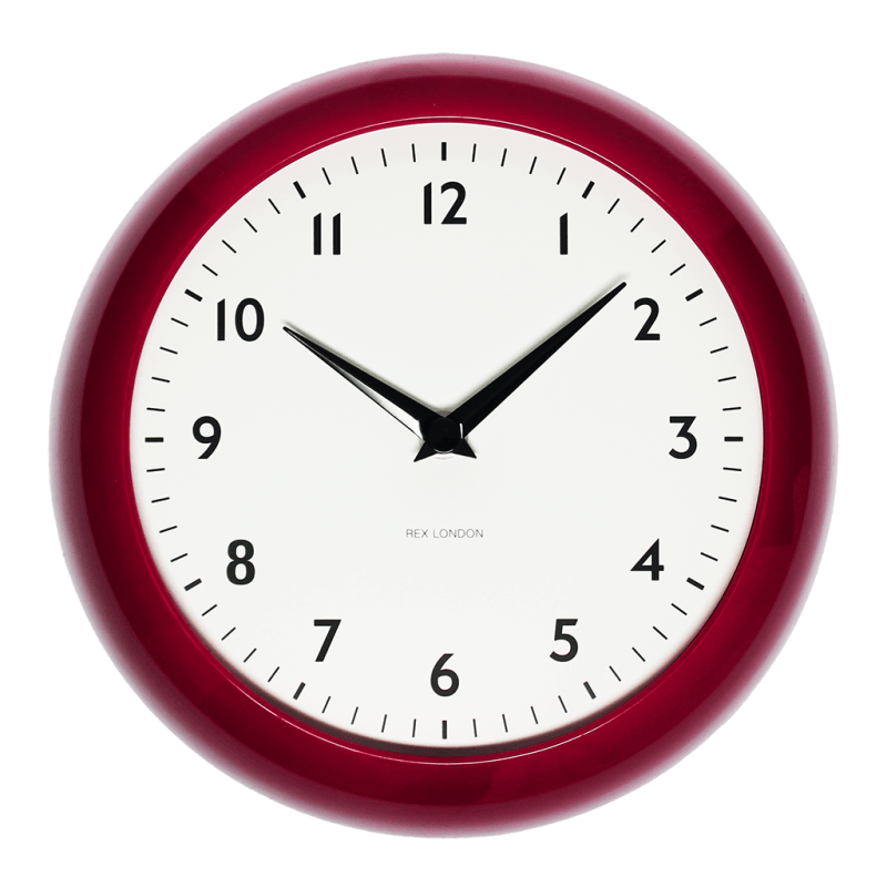 Rex London Retro Wall Clock - Red