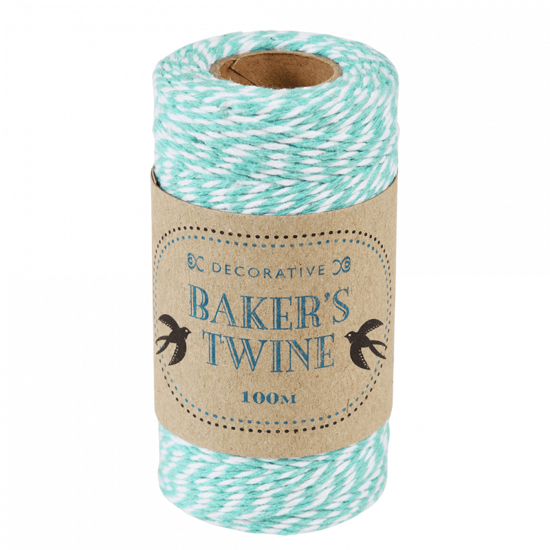 Rex London Roll Of Twine (100m) - Teal And White