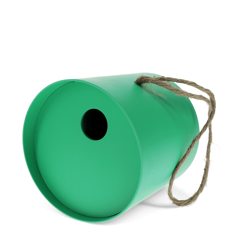 Rex London Round Bamboo Fibre Birdhouse - Green