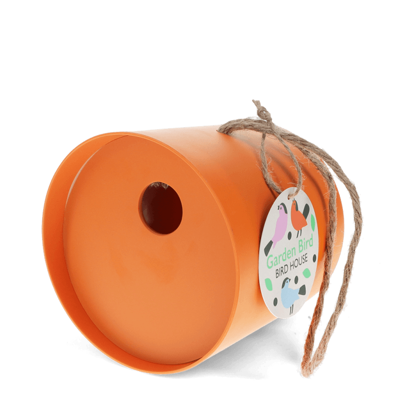 Rex London Round Bamboo Fibre Birdhouse - Orange